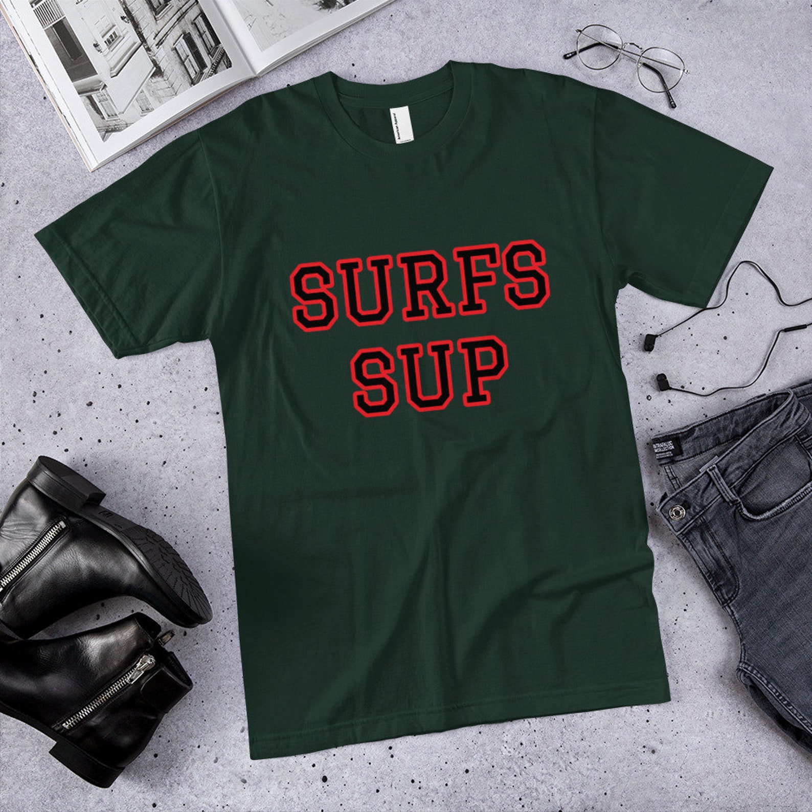 SURFS up SUP Tshirt Surfing Surf Shortsleeve Unisex Etsy