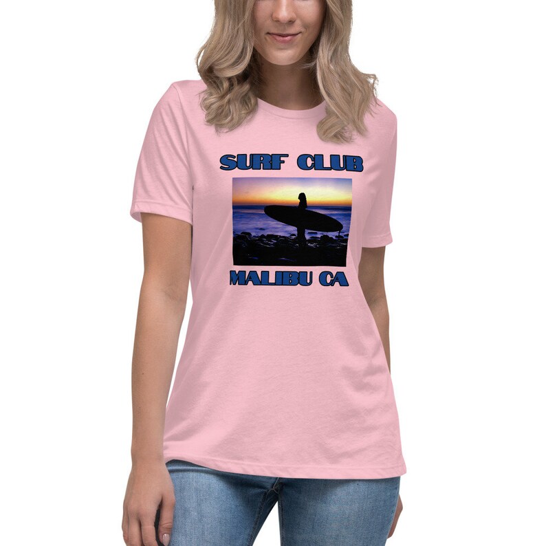 Surf Club Women's Relaxed TShirt Malibu surfing tshirts Etsy