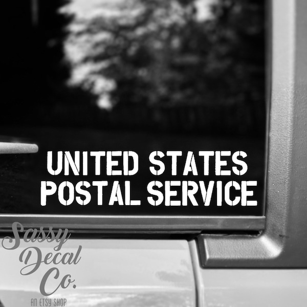 Mail Carrier Decal Etsy