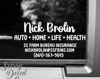 Your Company Info custom decal