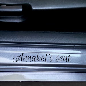 Custom claim your seat decal