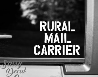 Rural Mail Carrier Frequent Stops US Mail Car Window Decal - Etsy
