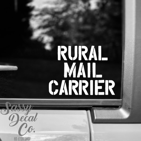 Rural mail carrier decal
