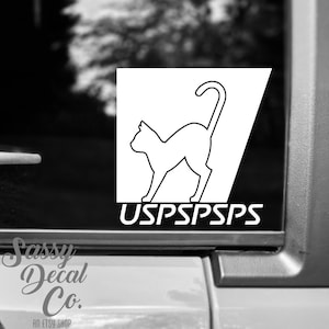 USPS Cat Decal
