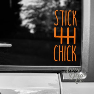 Stick Chick Car Decal