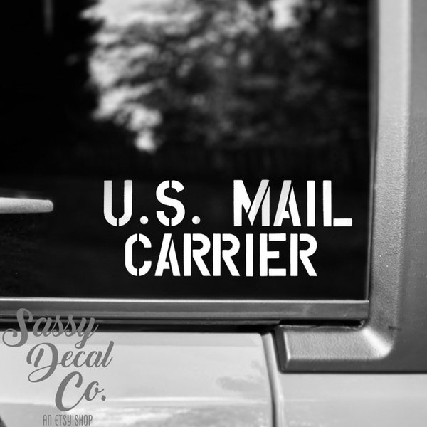 Mail Carrier Decal Etsy