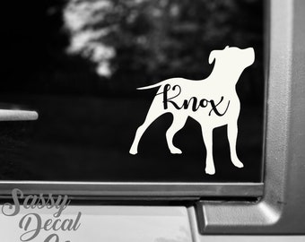 Pitbull custom name Decal