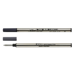 Recharges pour rollerball Xezo Black 6126 - Cartouches de stylo d'encre liquide de taille standard - Paquet de 2