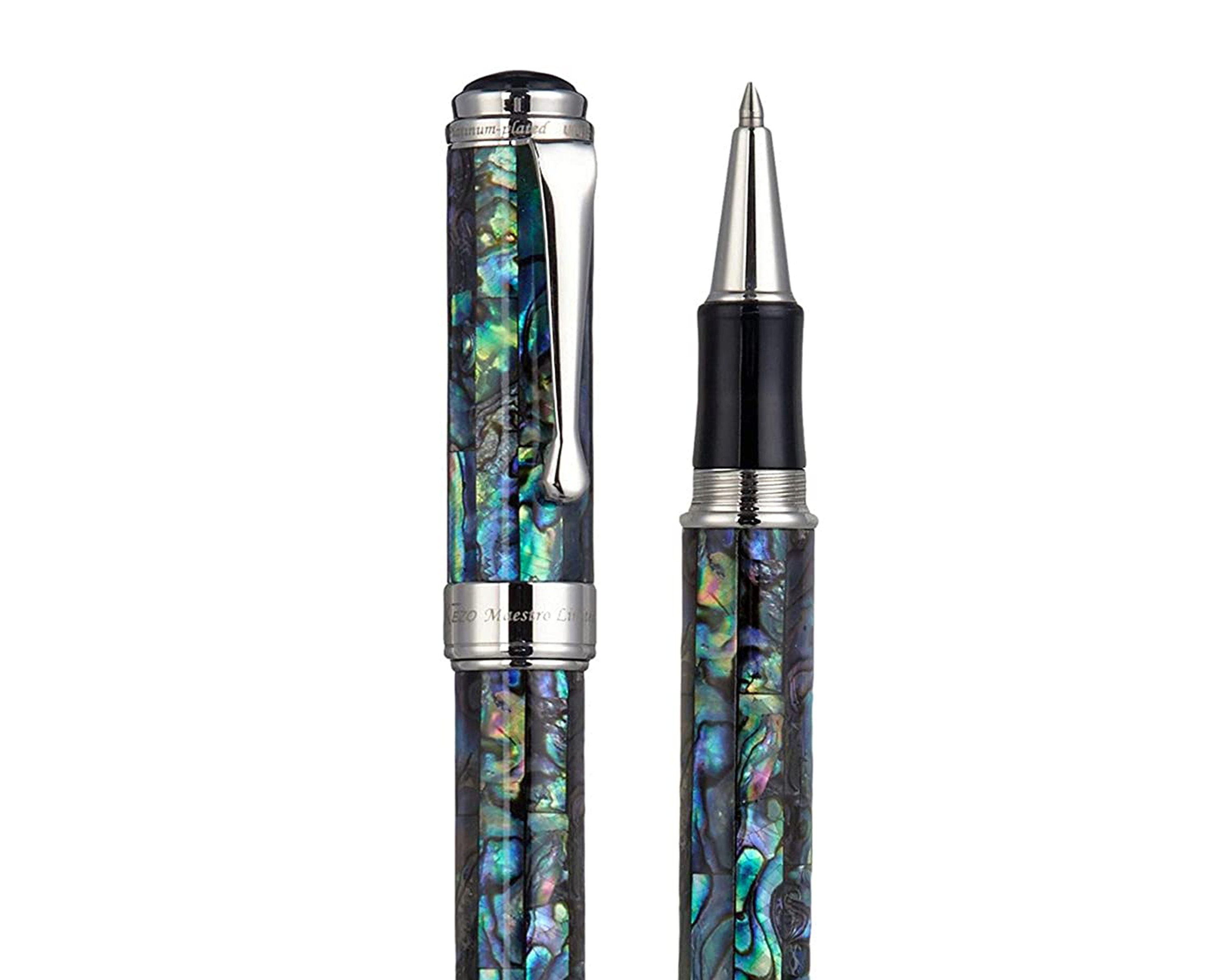 Xezo Maestro Natural Sea Shell Fine Rollerball Pen with Etsy