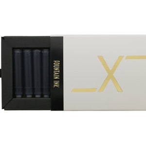 Boîte de recharge d'encre noire Xezo pour stylo-plume - Cartouches de taille internationale/européenne standard - Paquet de 9