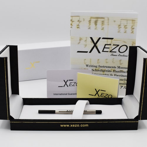 Xezo Incognito Serialized Brass Ballpoint Pen in Forest Green Lacquer, Diamond-Cut shops Engraved. Handmade