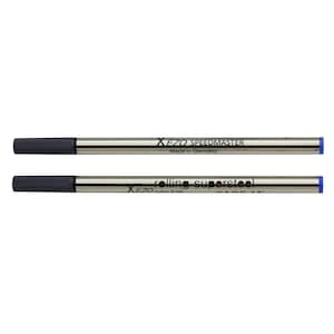 Recharges pour rollerball Xezo Blue 6126 - Cartouches de stylo d'encre liquide de taille standard - Paquet de 2
