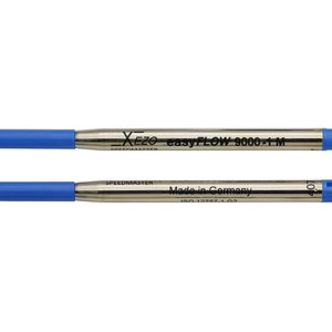 Recharges pour stylo à bille Xezo Blue 9000-1 - Cartouches de stylo à encre gel de taille standard - Paquet de 2