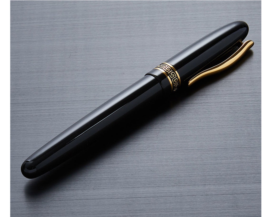 Xezo Fine Fountain Pen Black With Screwon Cap Limited Etsy