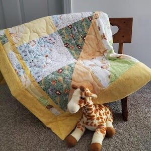 Baby Animals - Baby/Toddler Quilt 44x47&quot;