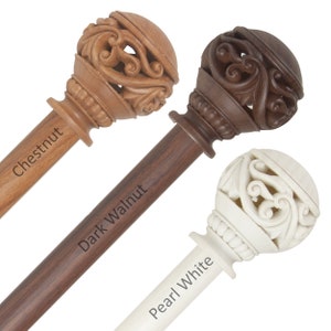 iSelect Home Decor Leesha 1" Faux Wood Curtain Rod