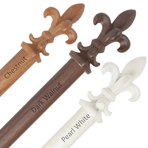 Wood Curtain Rod Etsy