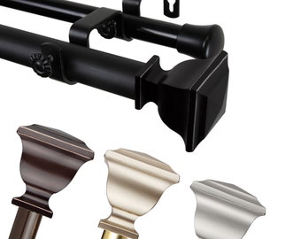 iSelect Home Decor Rockwell 1" dia. Double Curtain Rod