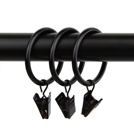 Iselect Home Decor 1 3 8 Curtain Rings W Clips Etsy