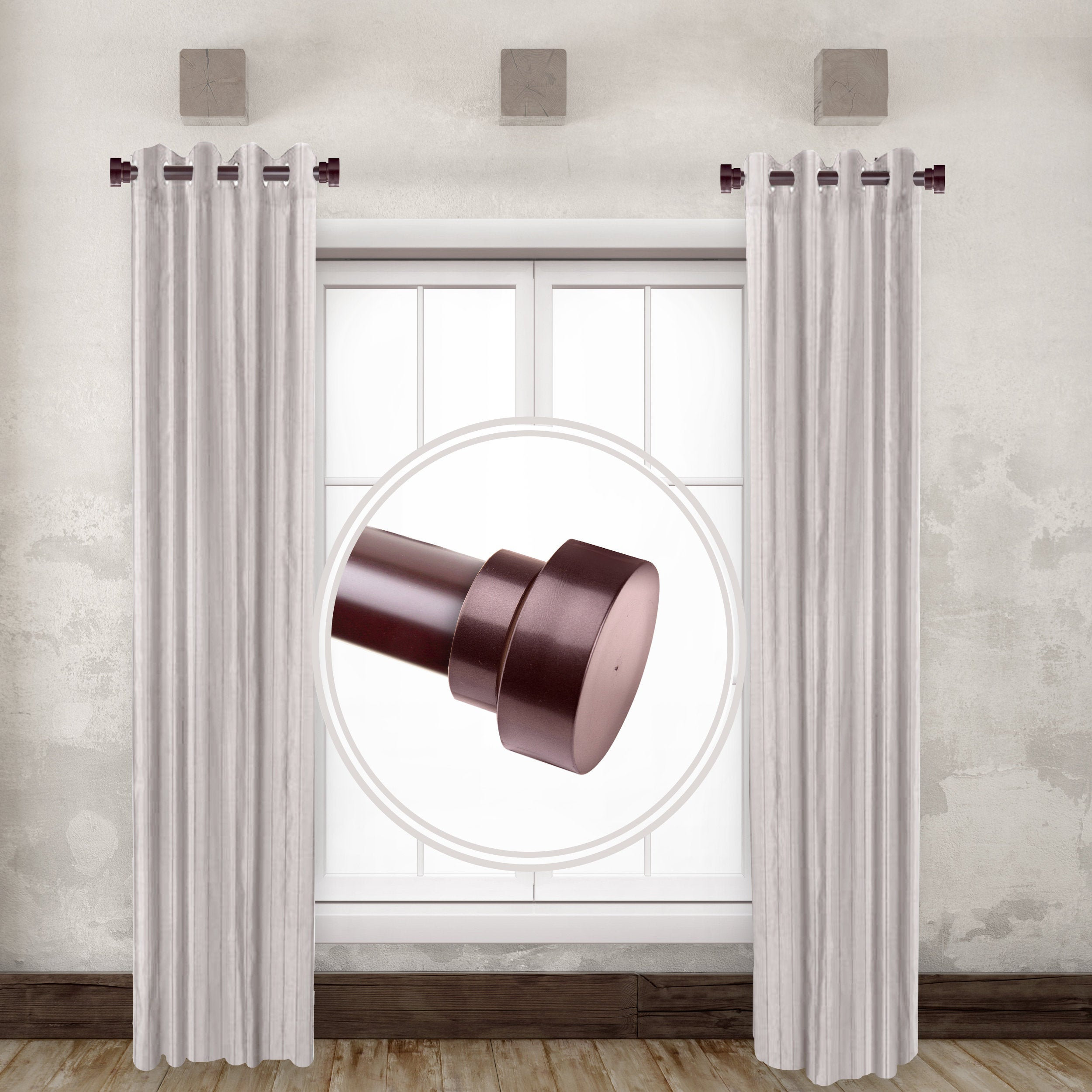 Iselect Home Decor 1 Inch Side Curtain Rod 12 20 Inch Long set of 2 Etsy