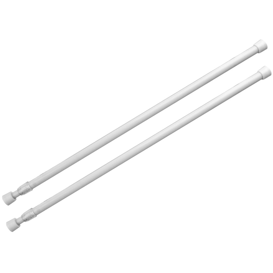 Iselect Home Decor 1/3 Round Spring Tension Rod Set of 2 - Etsy