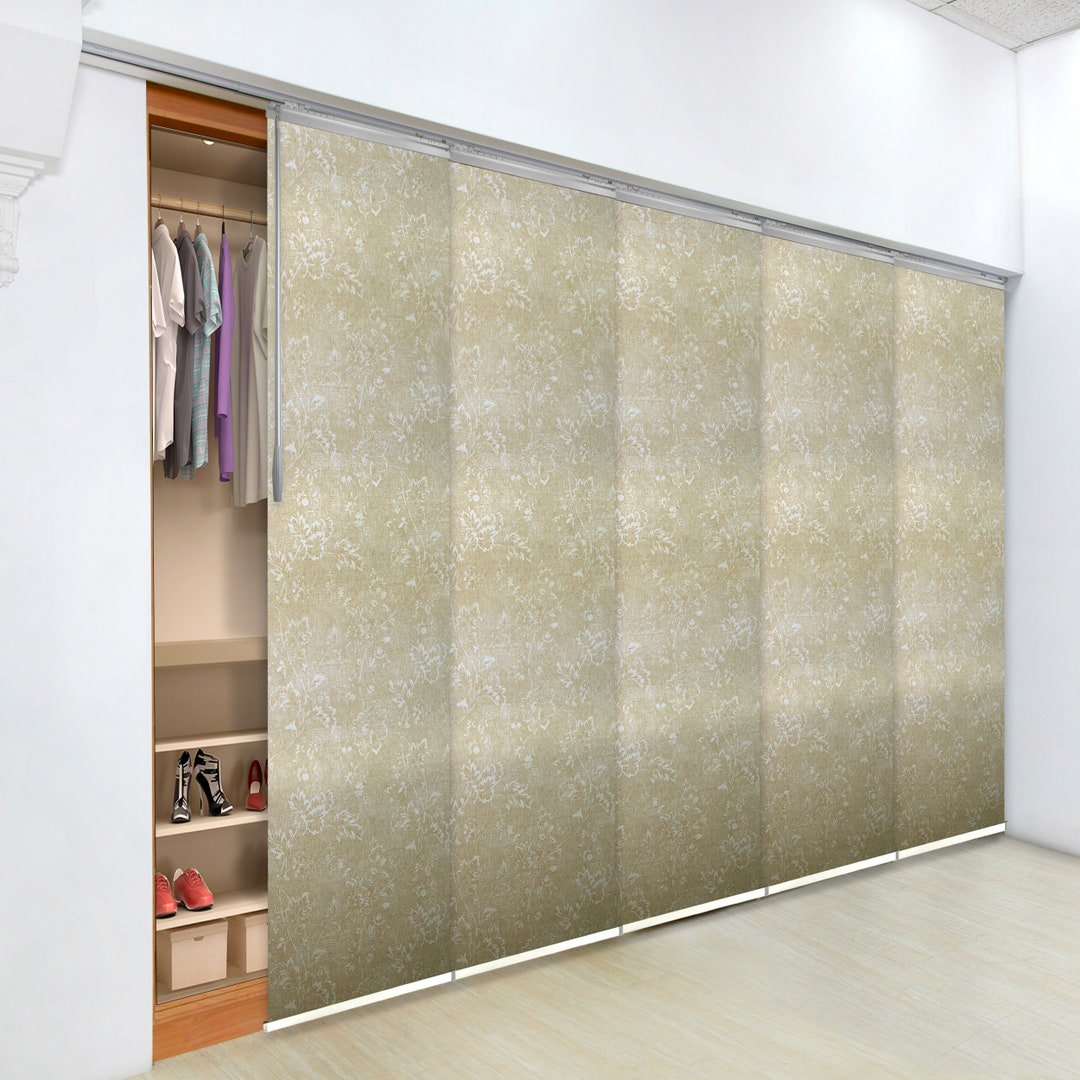 Dahlia 5-panel Single Rail Panel Track / Room Divider / Blinds 58110w X ...