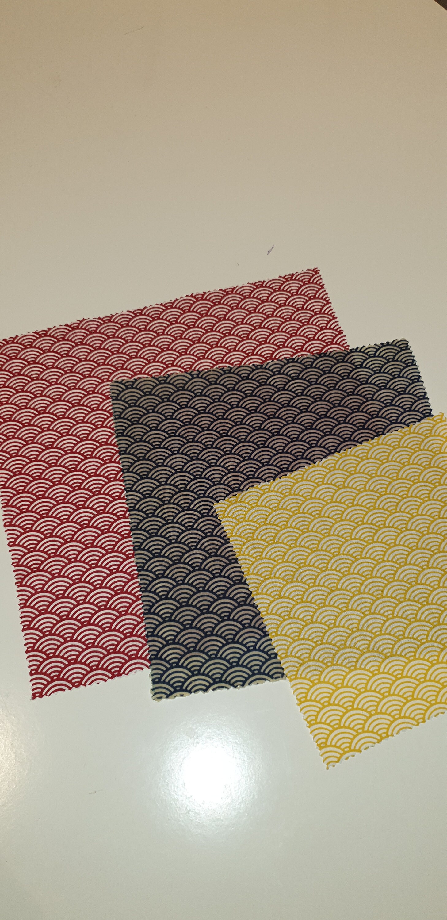 Kit Bee Wrap, Film Alimentaire Réutilisable.