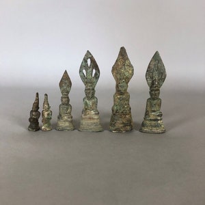 Excavated Buddhas. Thailand. Antique