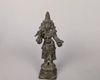 Meenakshi, Hindu Mother Goddess with her Parrot