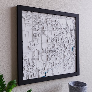 Davis, California 3D College Campus Map | Personalized College Graduation Gift | University in Davis California 2023 Grad Gift | UC Davis