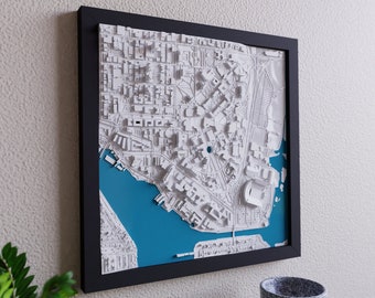 U District, Seattle Washington 3D College Campus Map | Personalized College Graduation Gift | University in Seattle Washington Grad Gift UW