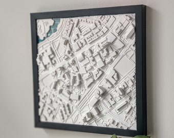 Campus in Boston Framed Map | Unique Graduation Gift for Him | Campus Map For Students and Graduates | NEU | Northeastern University