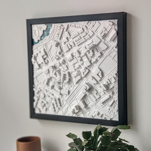 Campus in Boston Framed Map | Unique Graduation Gift for Him | Campus Map For Students and Graduates | NEU | Northeastern University