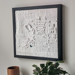 Fort Worth, Texas 3D Campus Map | Christian University Graduation Gift for Graduates | Graduation Gift | Texas Christian University | TCU