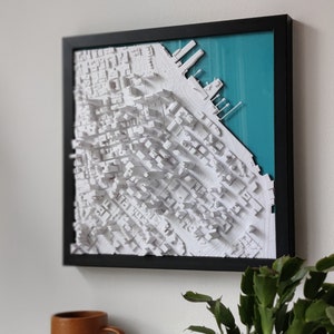 San Francisco 3D City Map | 3D Buildings and Streets Wall Decor | San Fran Skyline | 3D City Wall Art for People from San Francisco | 49
