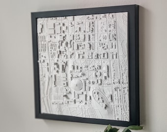 Syracuse New York 3D Campus Map | Syracuse Graduation Gift For Students and Graduates | College Grad gift for Him | Syracuse University