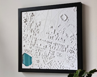 Stanford, CA 3D Campus Map | Schulabschluss Geschenk | 2023 Grad | Für Studenten, Absolventen, Alumni aus Stanford, Kalifornien