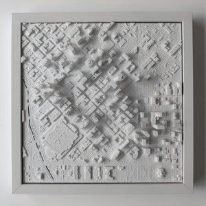 Denver Colorado 3D City Print | 3D City Wall Art With 3D Buildings and ...