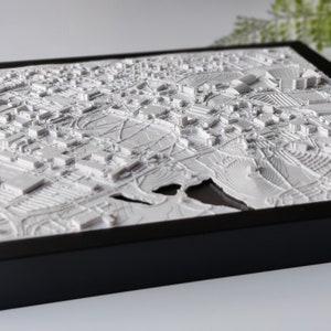 Custom 3D College Graduation Gift 3D Campus Map of Any College or University Wall Art For Graduates, Students, Alumni Class of 2024 image 9