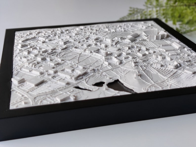 Custom 3D College Graduation Gift 3D Campus Map of Any College or University Wall Art For Graduates, Students, Alumni Class of 2024 image 9