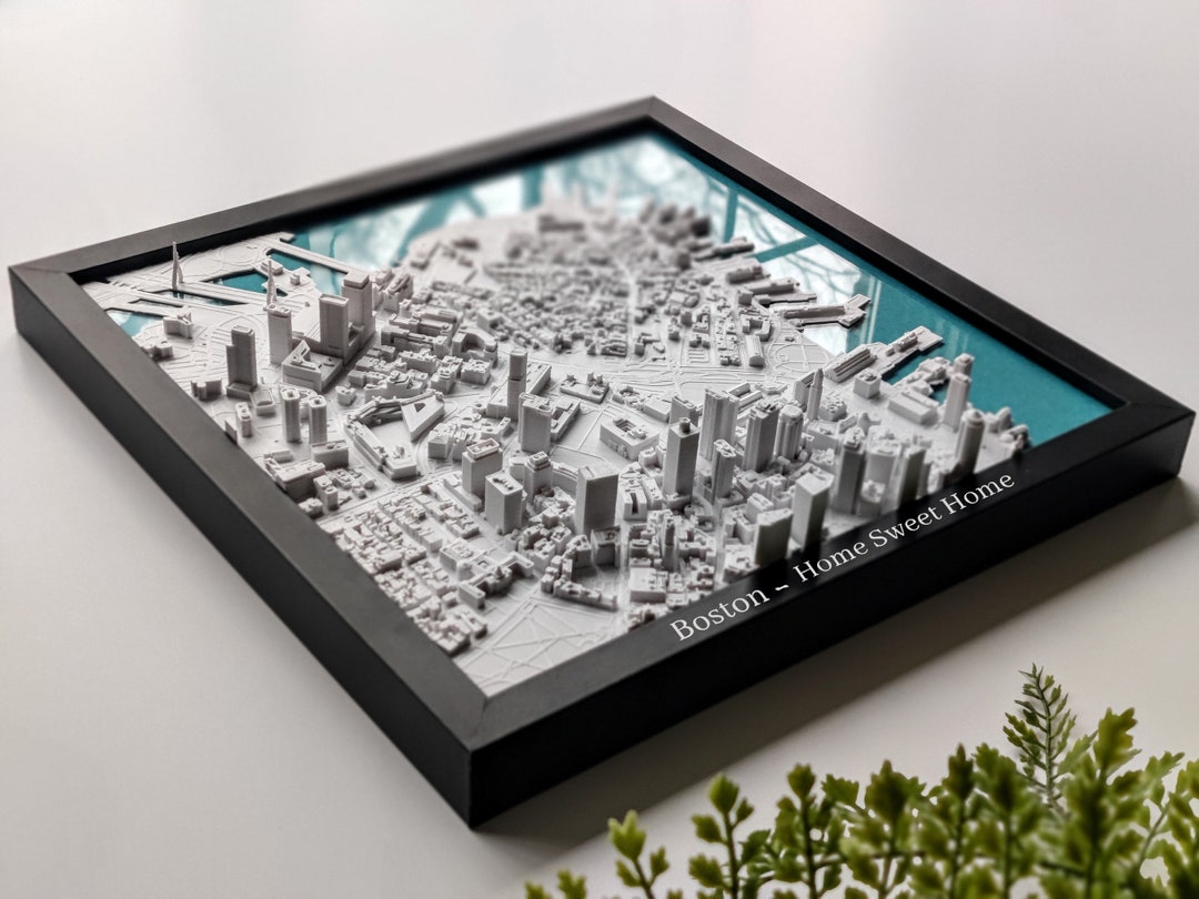 Housewarming Gift 3D City Map Custom New Home Buyer Closing Gift 3D