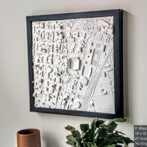 Custom 3D College Graduation Gift 3D Campus Map of Any College or University Wall Art For Graduates, Students, Alumni Class of 2024 image 2