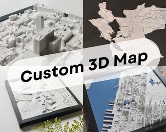 Custom 3D Map | Any Location | Custom Style | Custom Size