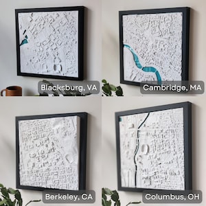 Custom 3D College Graduation Gift 3D Campus Map of Any College or University Wall Art For Graduates, Students, Alumni Class of 2024 image 10