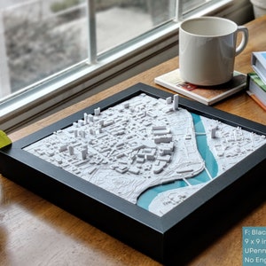 Custom 3D College Graduation Gift 3D Campus Map of Any College or University Wall Art For Graduates, Students, Alumni Class of 2024 image 3