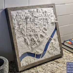 Custom 3D College Graduation Gift 3D Campus Map of Any College or University Wall Art For Graduates, Students, Alumni Class of 2024 image 4