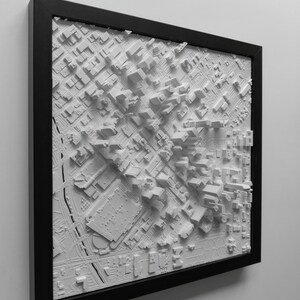 Denver Colorado 3D City Print | 3D City Wall Art With 3D Buildings and ...