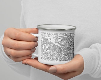Okaytee Tazza da trekking con scritta in lingua inglese I'd