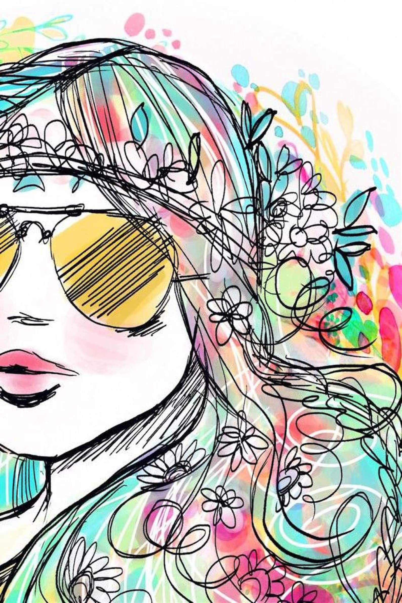 Hippie Dippy II Photo Collage 41 Actual Prints Hippie Dorm Etsy