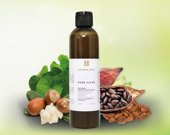 Nourishing African Black Soap Face Wash - Gentle Facial Cleanser for Clear & Radiant Skin